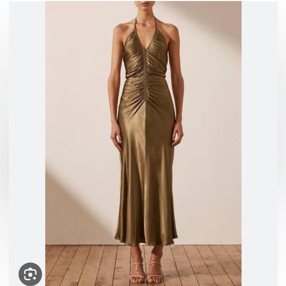 90s party dress ideas Shona Joy La Lune Backless Midi Dress in Cream – Coco & Lola